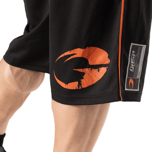 Short De Sport GASP Fusion Mesh Homme - Gris, Taille M - Idéal Gym, Running, Crossfit
