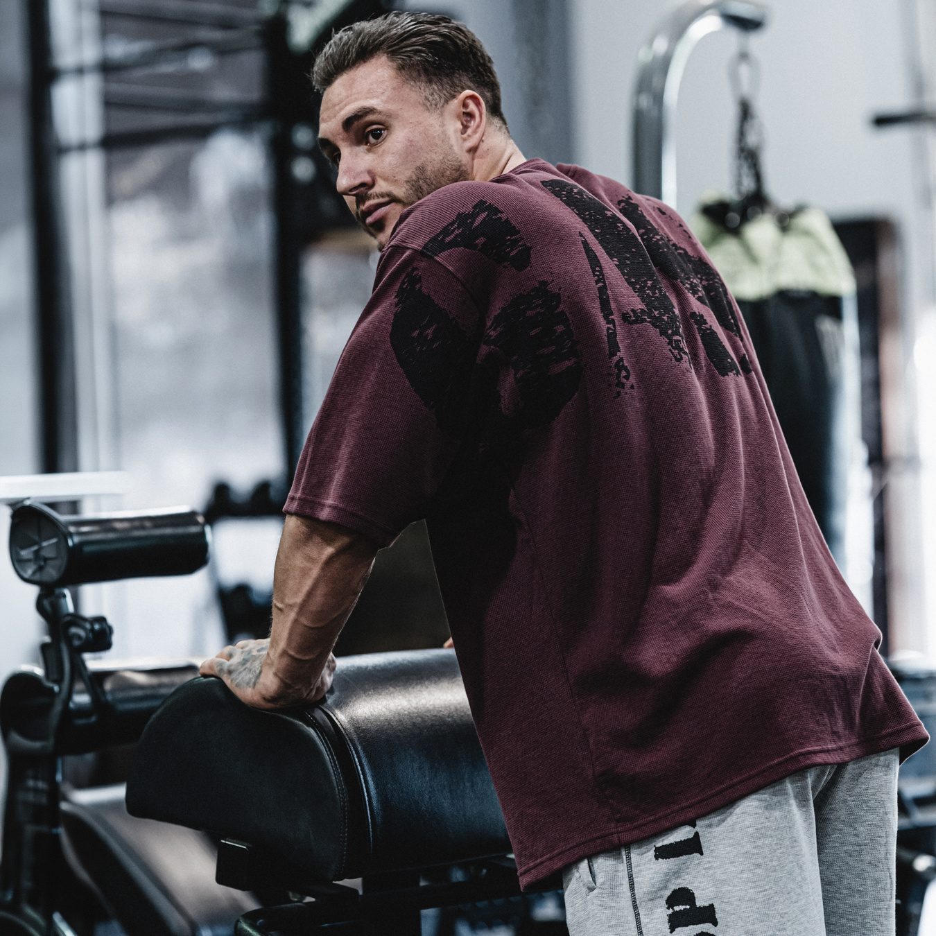 Iron Thermal Tee | Oversized Thermal Gym Shirt - GASP