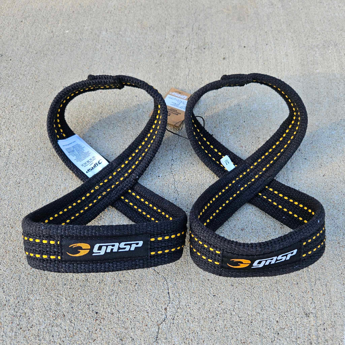 The GASP Figure 8 Straps are made to withstand the heaviest lifts