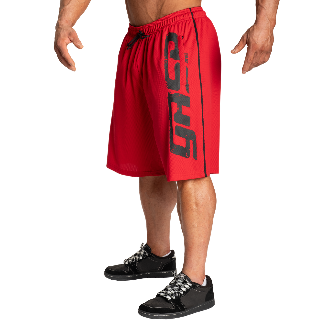 Gasp No1メッシュショーツ　ブラック　レッド　S Shorts from GASP - Buy the No1 mesh shorts in our onlineshop