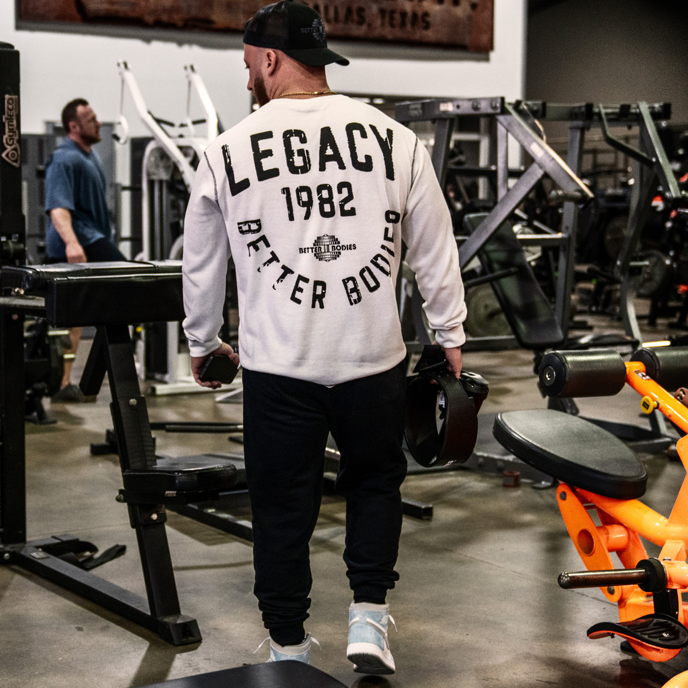 A lightweight thermal long sleeve made in a breathable waffle