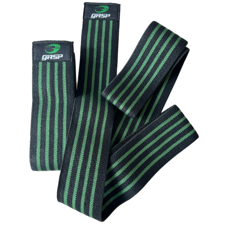 ウエイトトレーニング Gasp Knee wraps, Black/red 469_62d4ab9124-