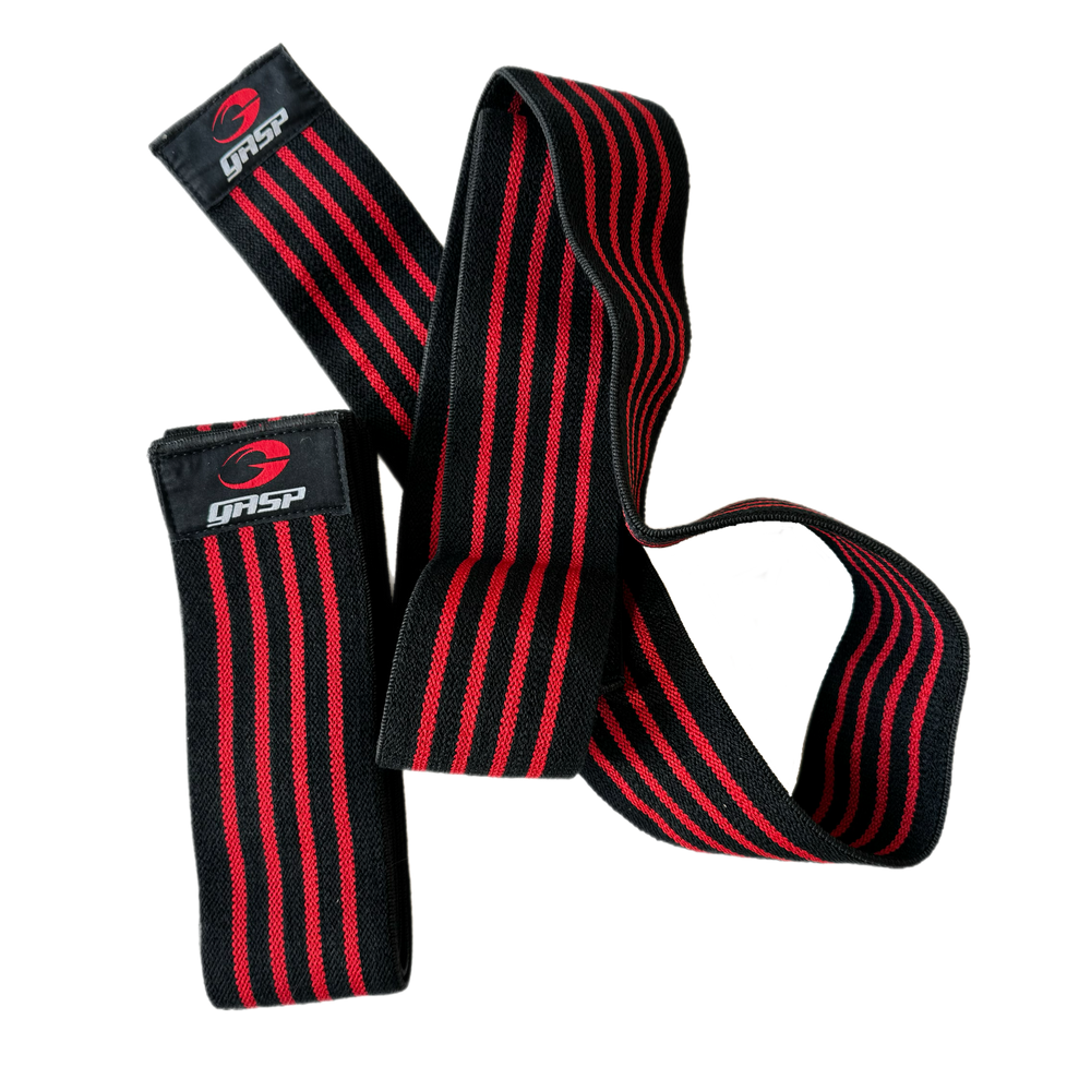 ウエイトトレーニング Gasp Knee wraps, Black/red Knee wraps - GASP