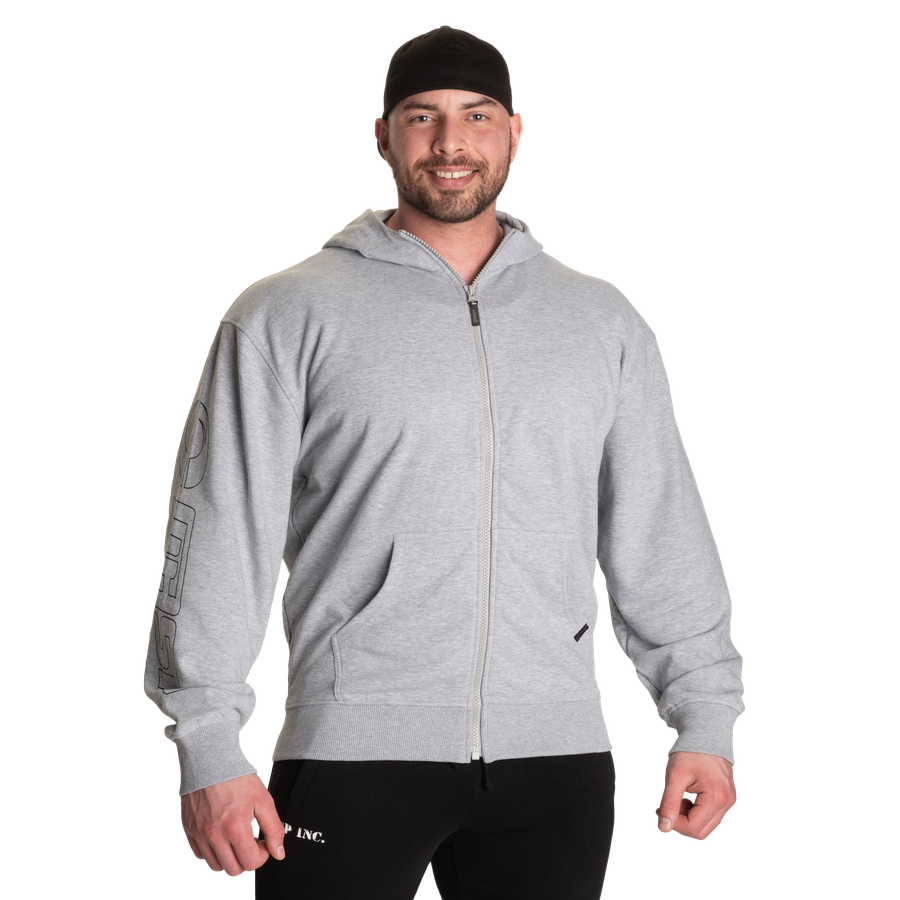 GAFH Piping Hood Zip Up WG White Grey GAFH Piping Hood Zip Up WG