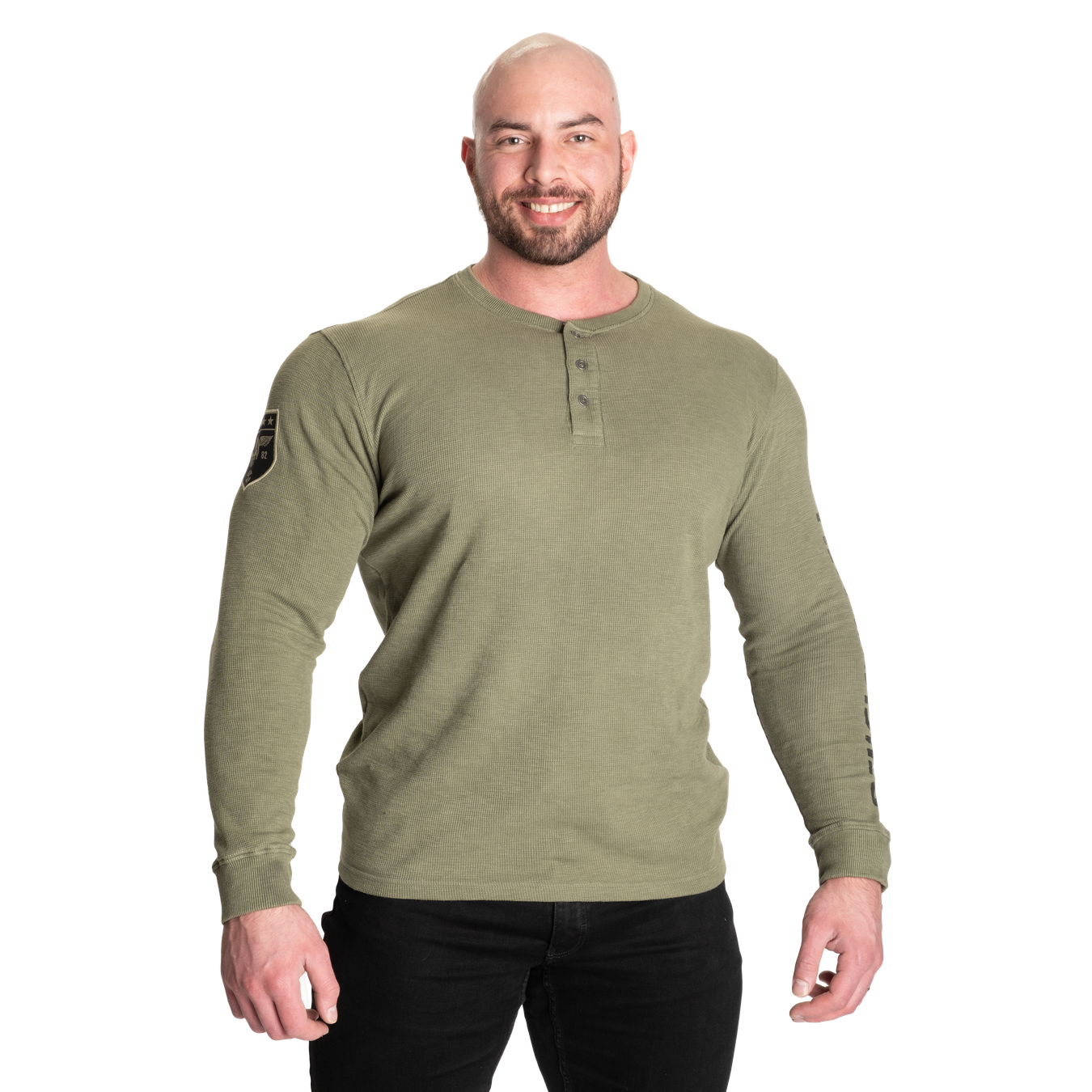 ボンガAMERICANA THERMAL BACK HENLEY NECK A classic old school henley in a washed and soft fabric. - Better