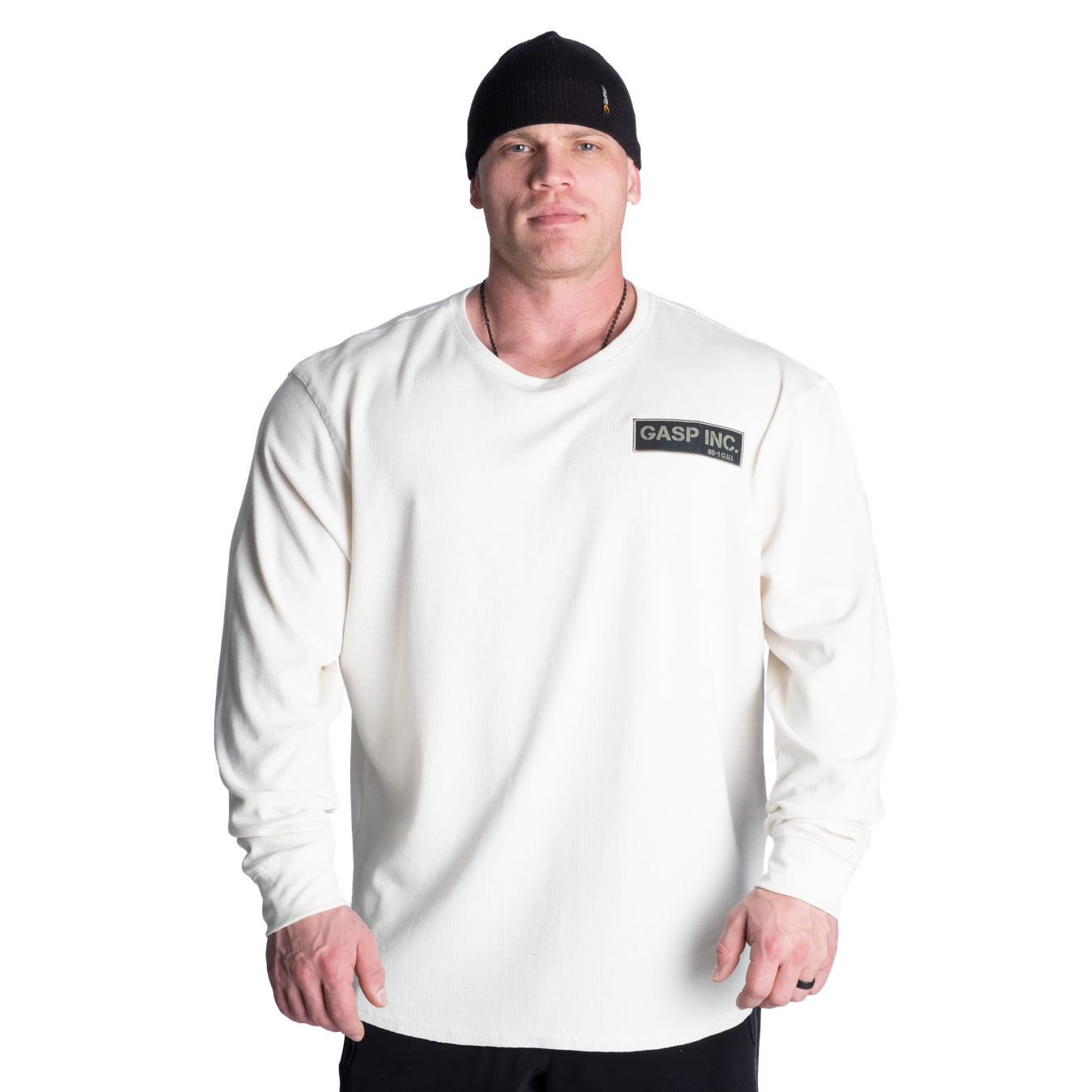 A lightweight thermal long sleeve made in a breathable waffle
