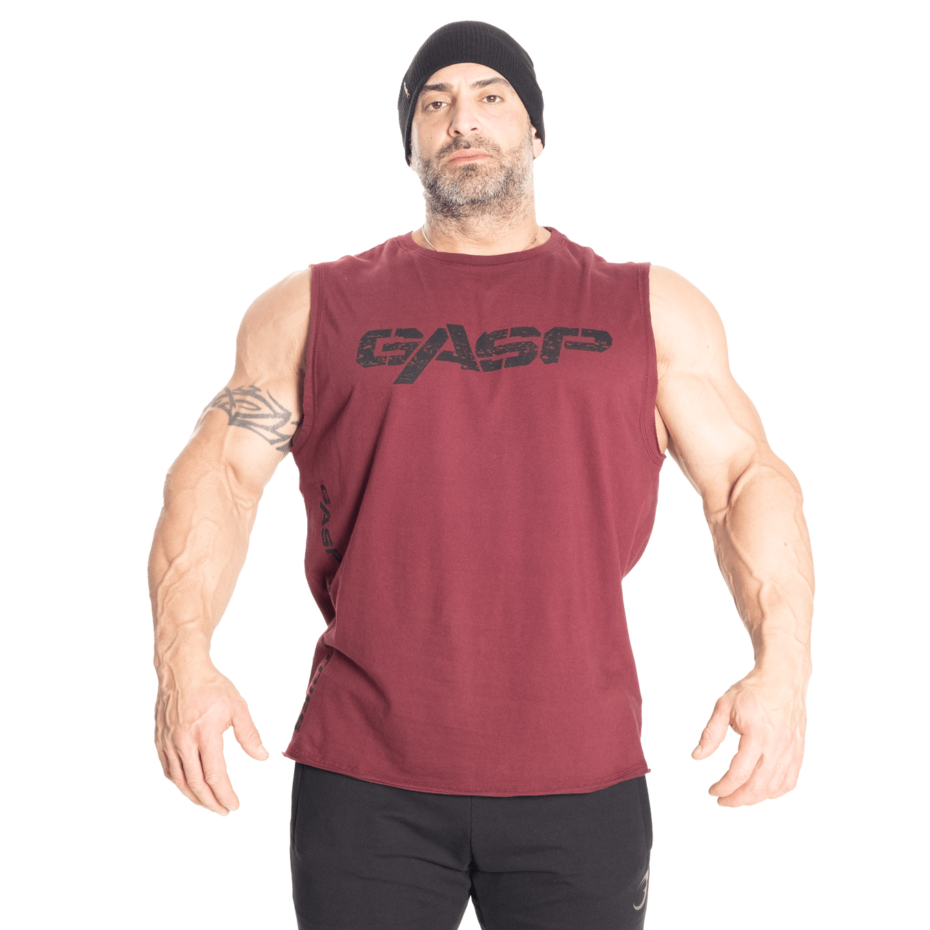 GASP Lサイズ ホワイト ノースリーブ Vintage tank GASP Lサイズ ホワイト ノースリーブ Vintage tank - トップス新しい