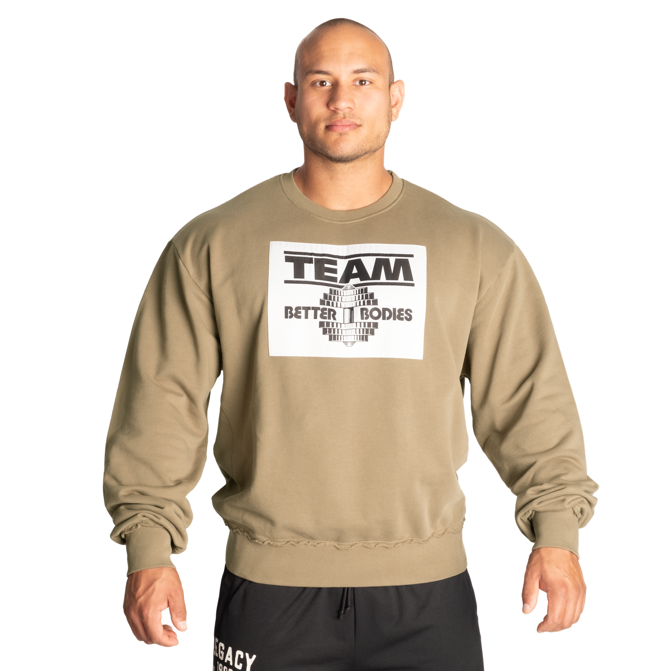 A V Shaped oversized crewneck with dropped shoulders