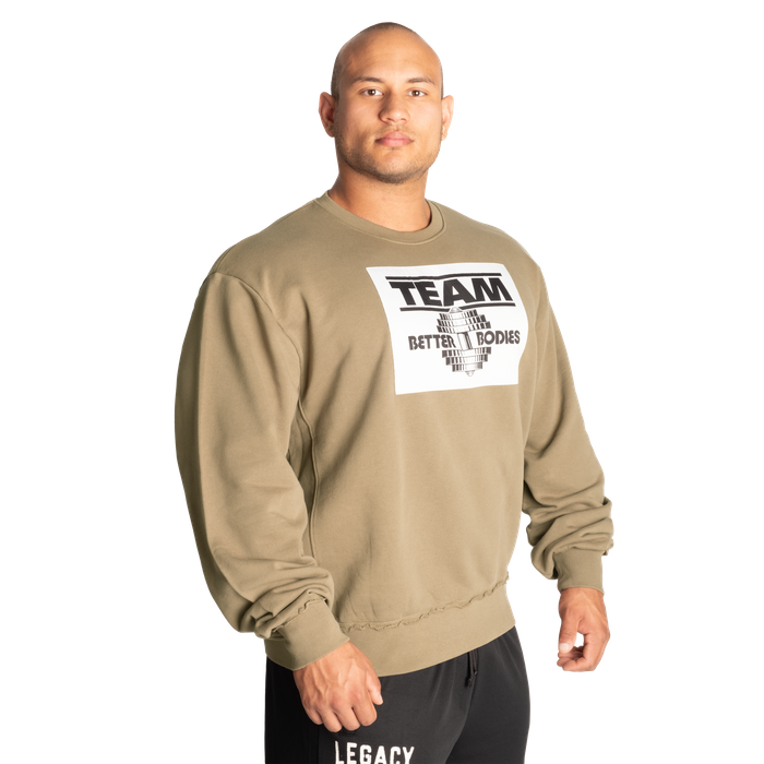 A V Shaped oversized crewneck with dropped shoulders