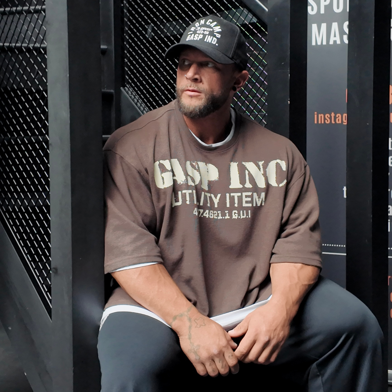 Iron Thermal Tee | Oversized Thermal Gym Shirt - GASP
