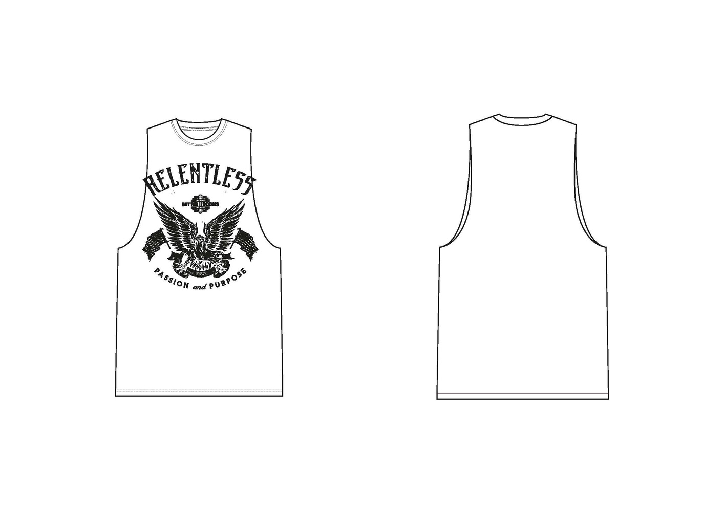 Relentless Cut Out Tank