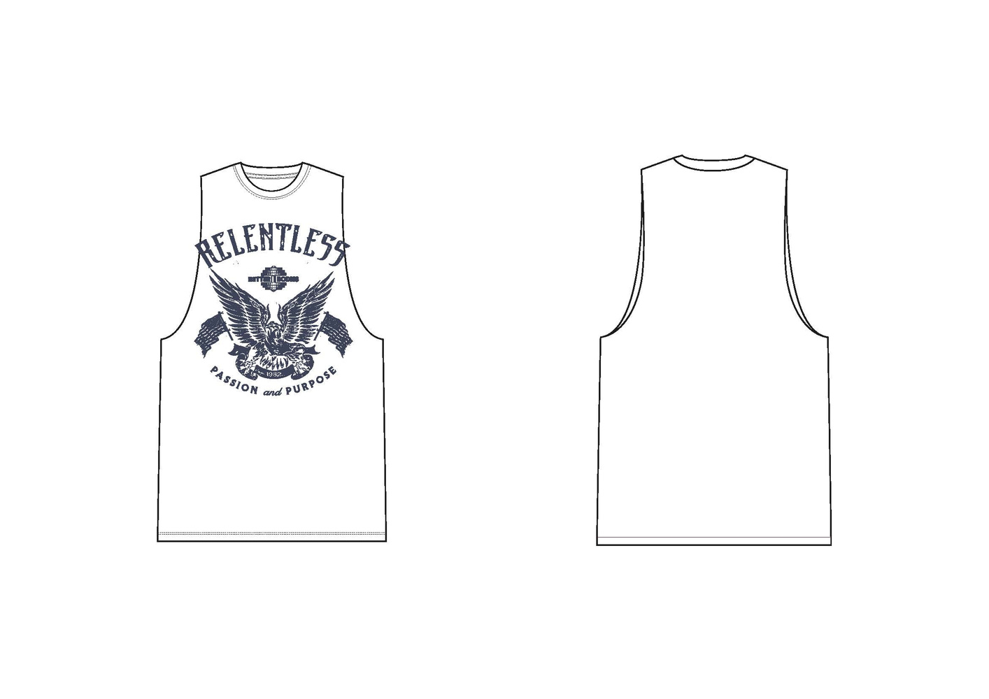 Relentless Cut Out Tank