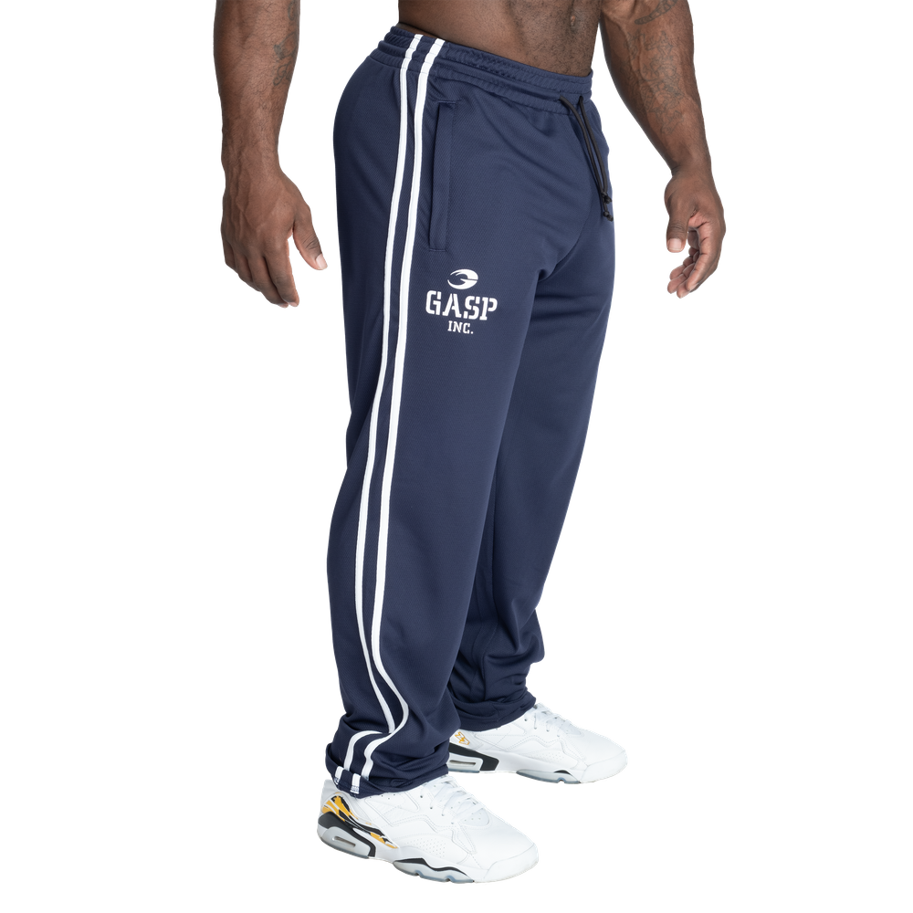 GASP 2-Stripe Standard Mesh Pants | Breathable Gym Training Pants