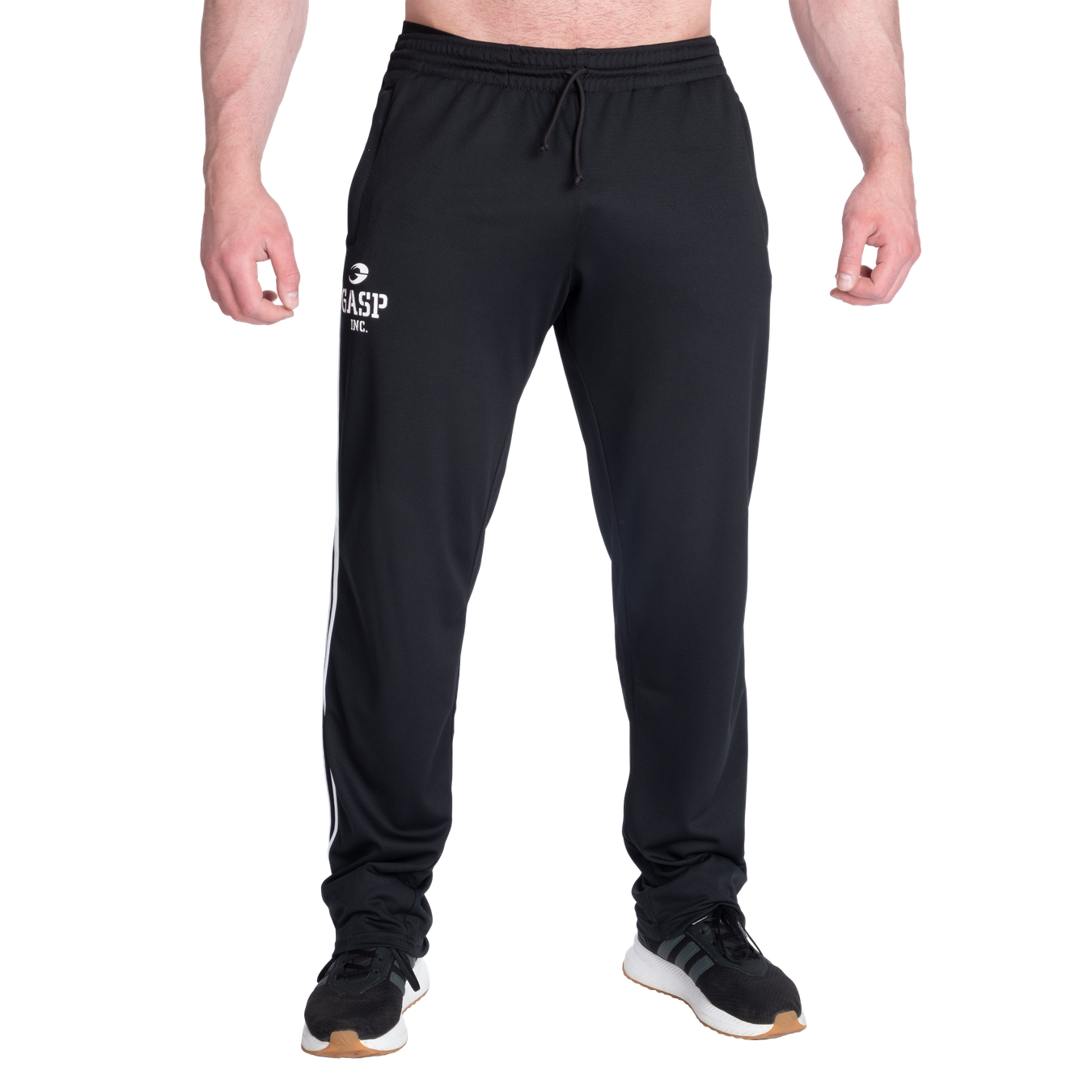 GASP 2-Stripe Standard Mesh Pants | Breathable Gym Training Pants