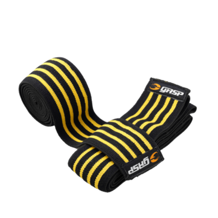 ウエイトトレーニング Gasp Knee wraps, Black/Flame Training accessories - Buy the GASP Knee Wraps in our shop