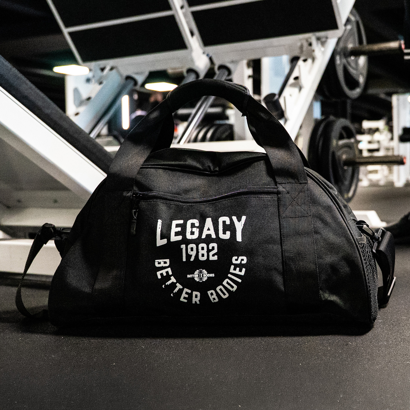 BETTER BODIES ブラック ジム バッグ Better Bodies Legacy Gym Bag – Classic Look, Functional Design