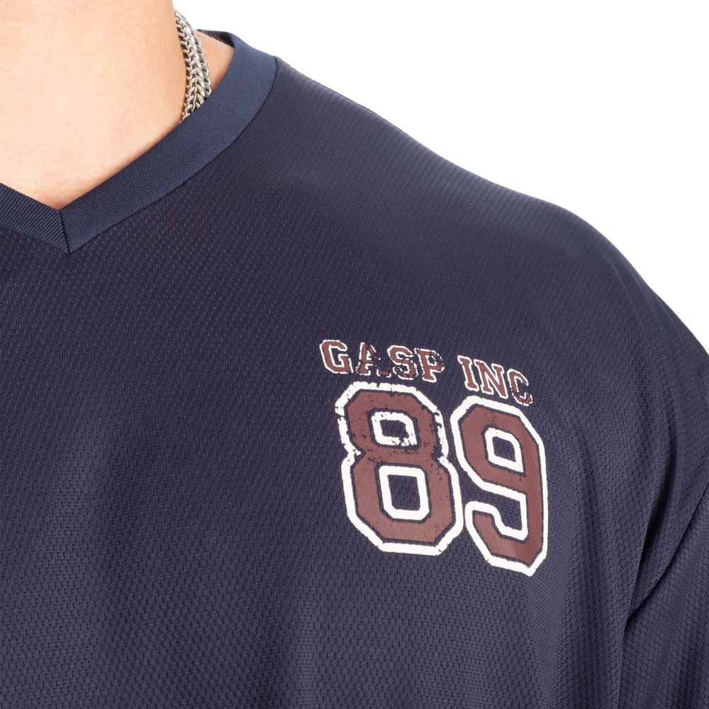 V-Neck Mesh Iron Tee