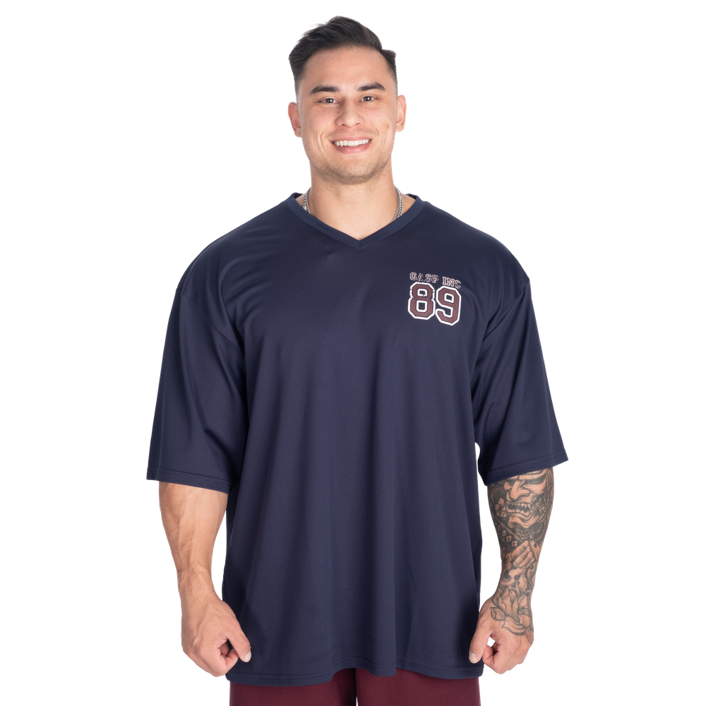 V-Neck Mesh Iron Tee