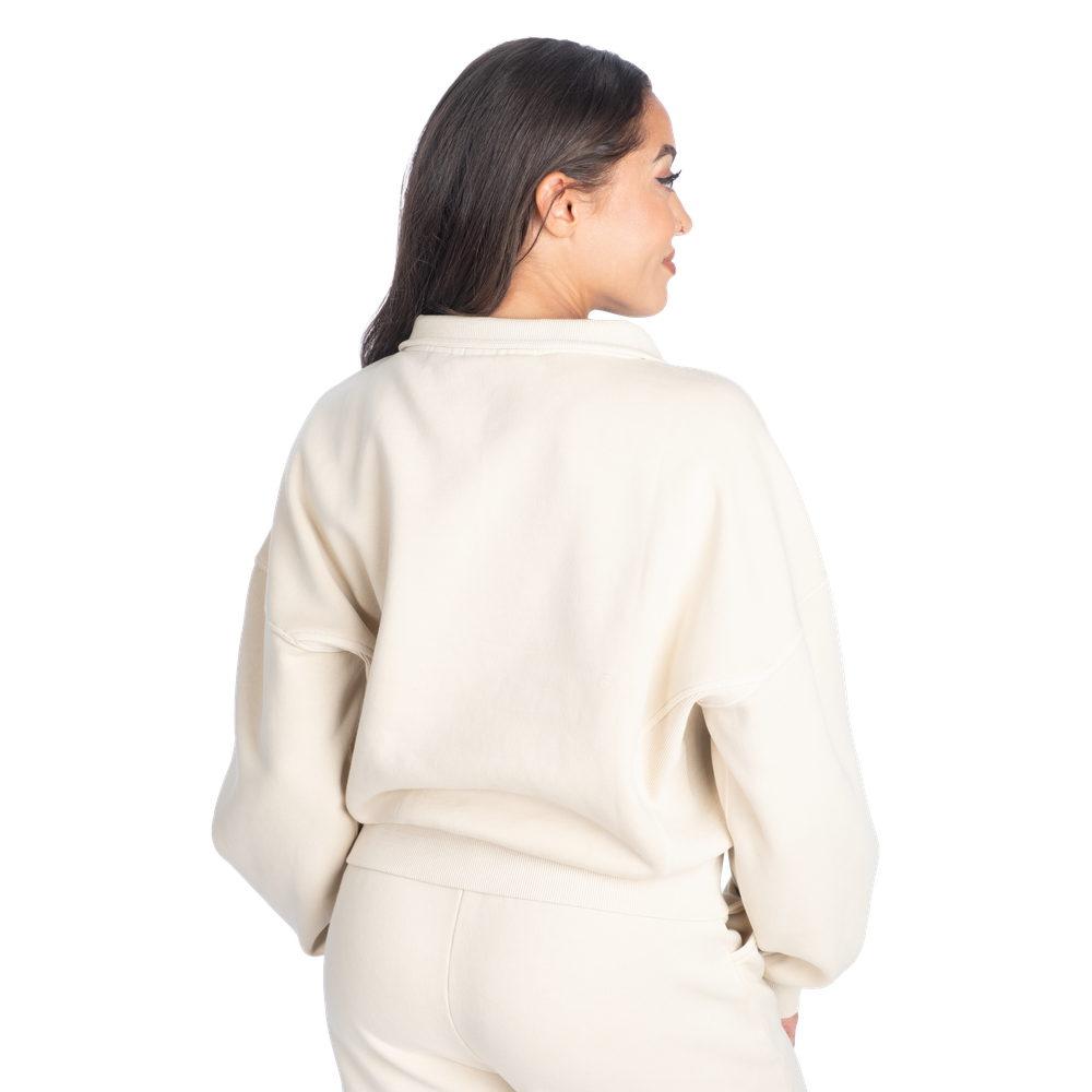 Washed Half Zip Sweater