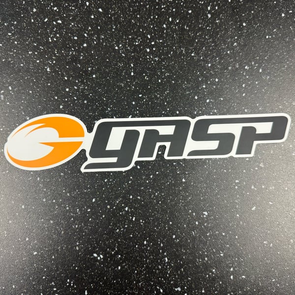 Gasp Bumper Sticker 25 cm